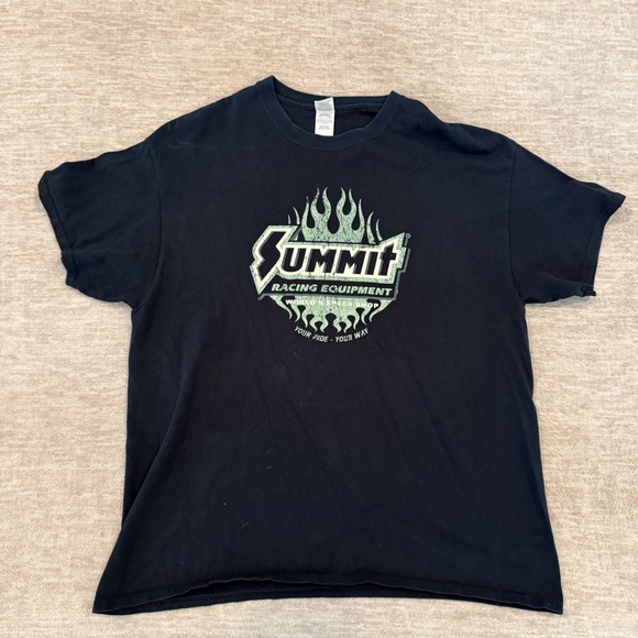 Summit Racing Equipment Graphic Tee World Speed‎ Shop Black XL - Picture 1 of 4